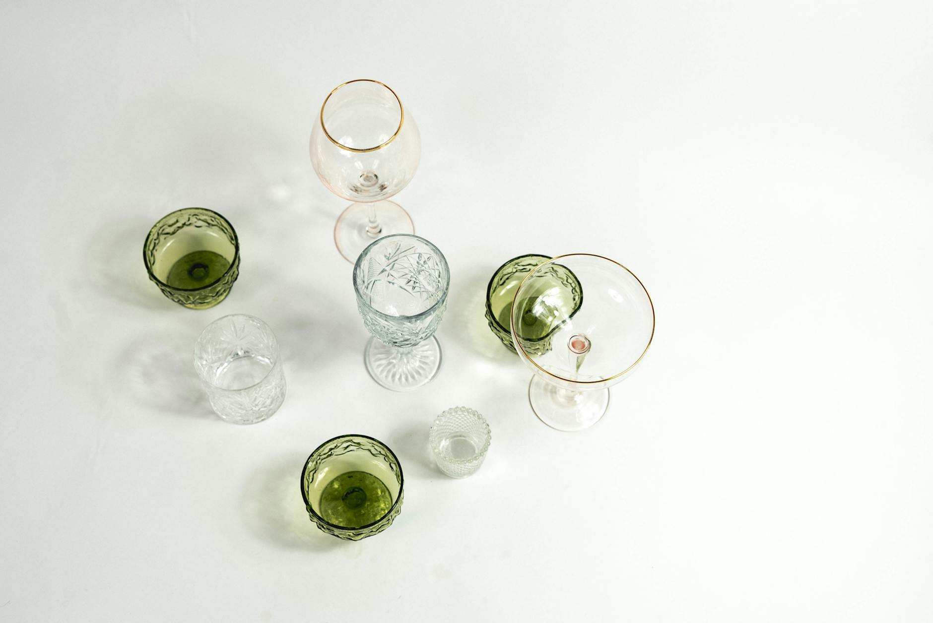 Vintage-Style Coupe Glasses (Set of 12)