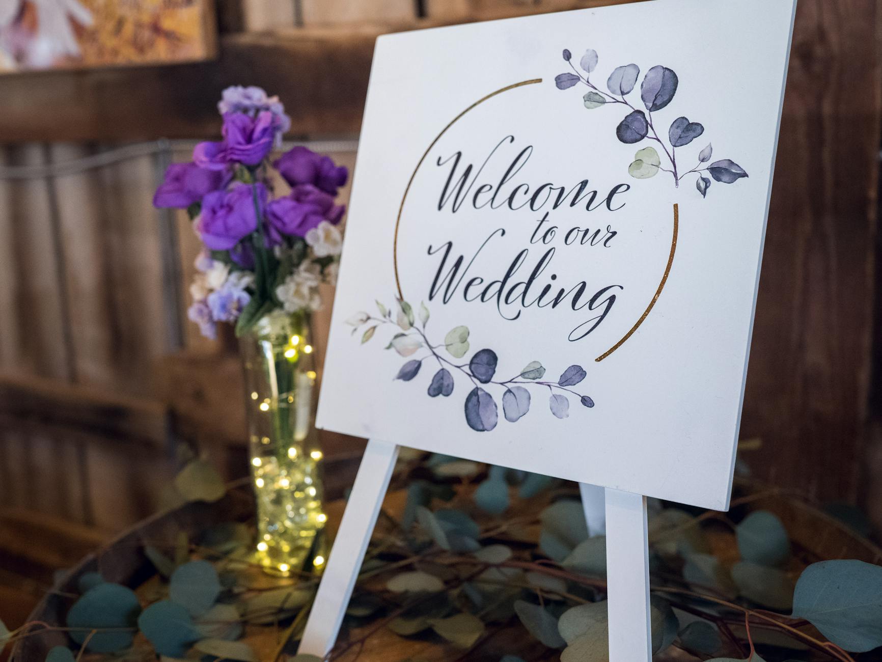 Personalized Acrylic Welcome Sign for Rehearsal Dinner