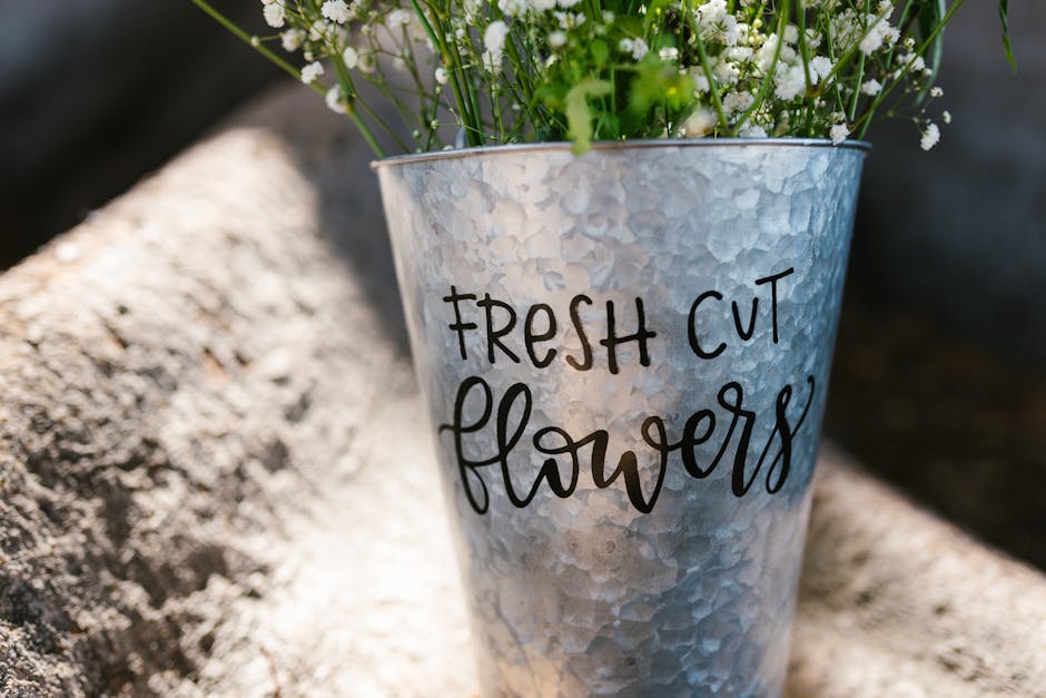 Wedding sparkler send-off bucket displayed at reception entrance