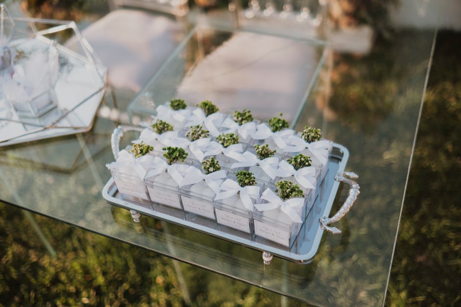 Personalised lip balm wedding favors with floral labels — a self-care favor guests actually use