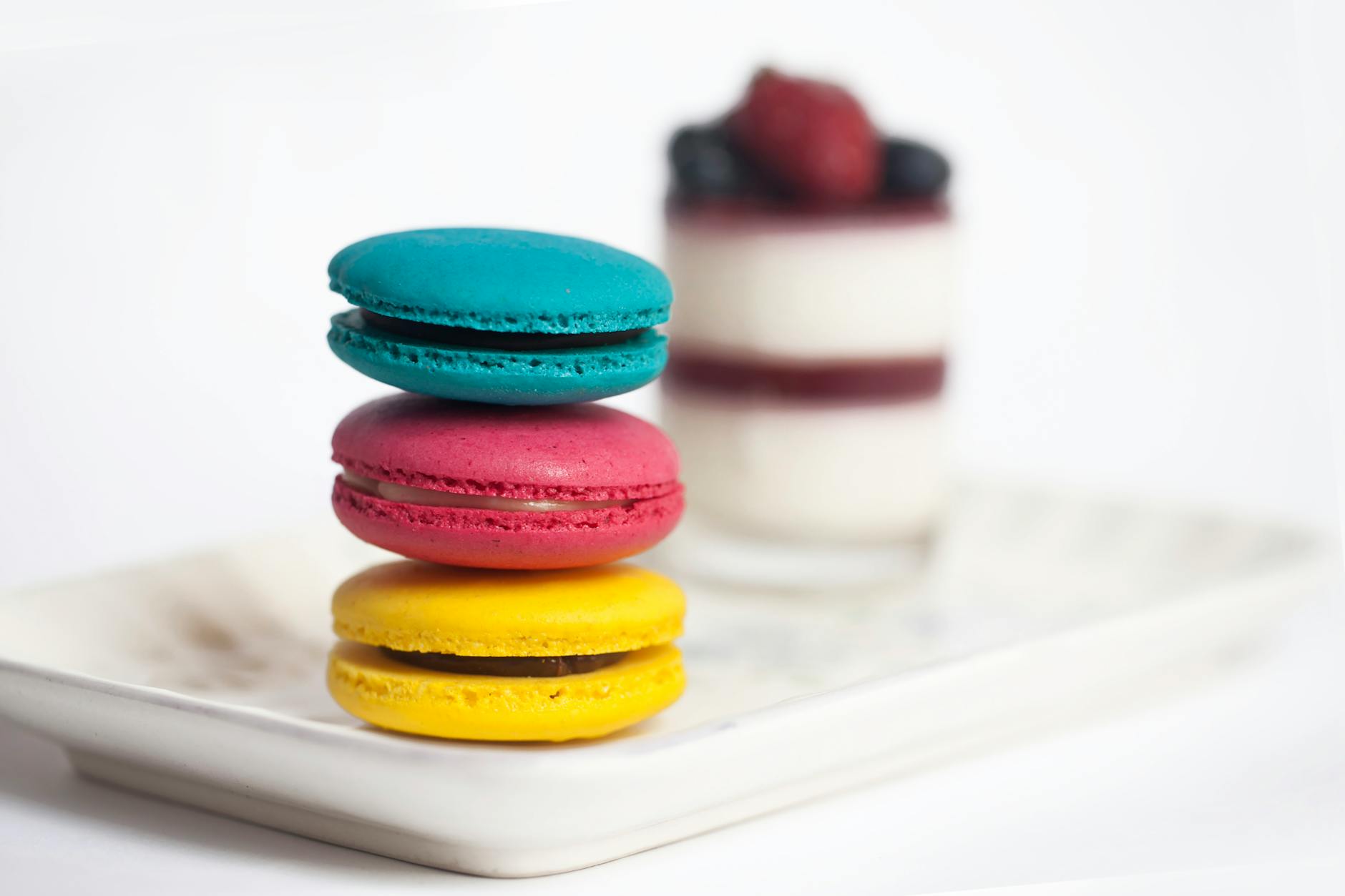 Pink ombre macaron tower as a wedding cake alternative with French patisserie influence