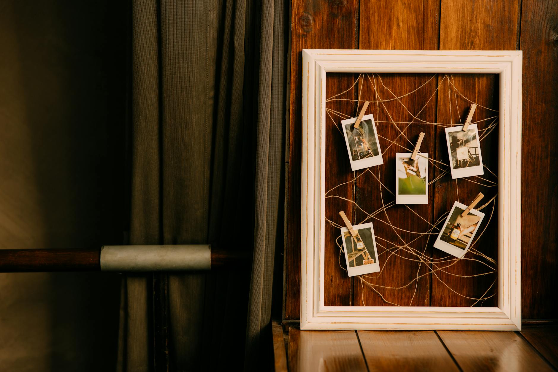DIY wedding table number ideas using wood photo holders and printed cardstock