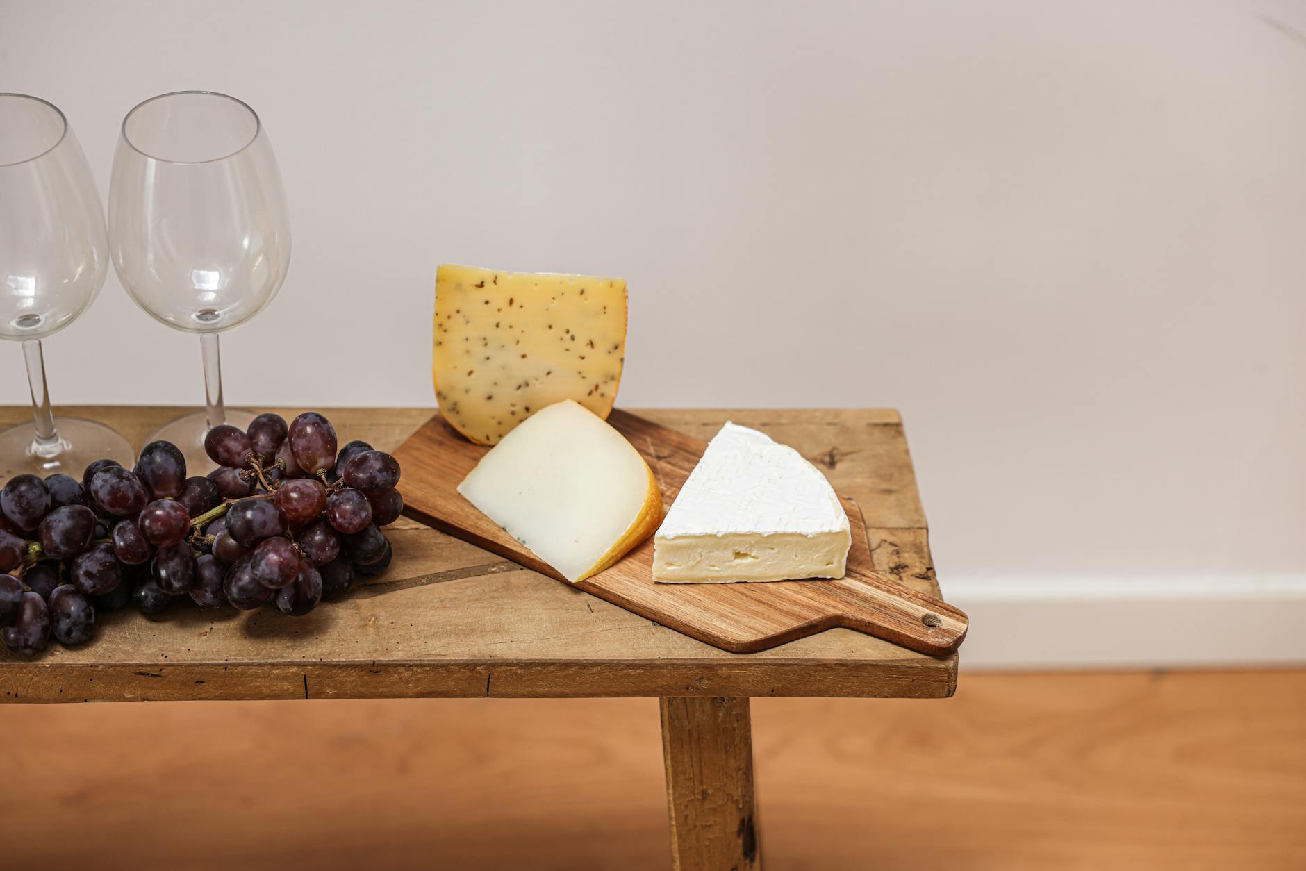 Personalized cutting board, a popular bridal shower gift idea, styled with charcuterie