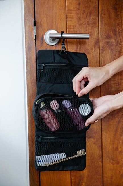 Personalized leather dopp kit, a practical travel groomsmen gift idea
