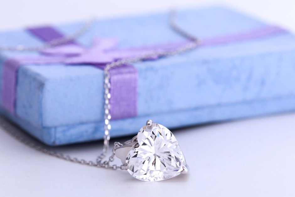 Sterling silver necklace in a presentation box, a popular mother of the groom gift from the bride