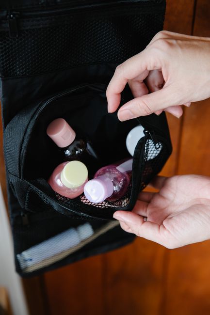 Personalized leather toiletry dopp kit bag as a practical best man gift