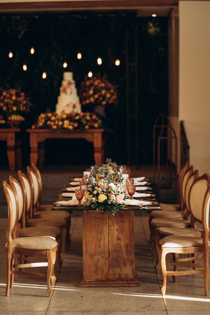 Disposable camera set out on a wedding reception table for guests