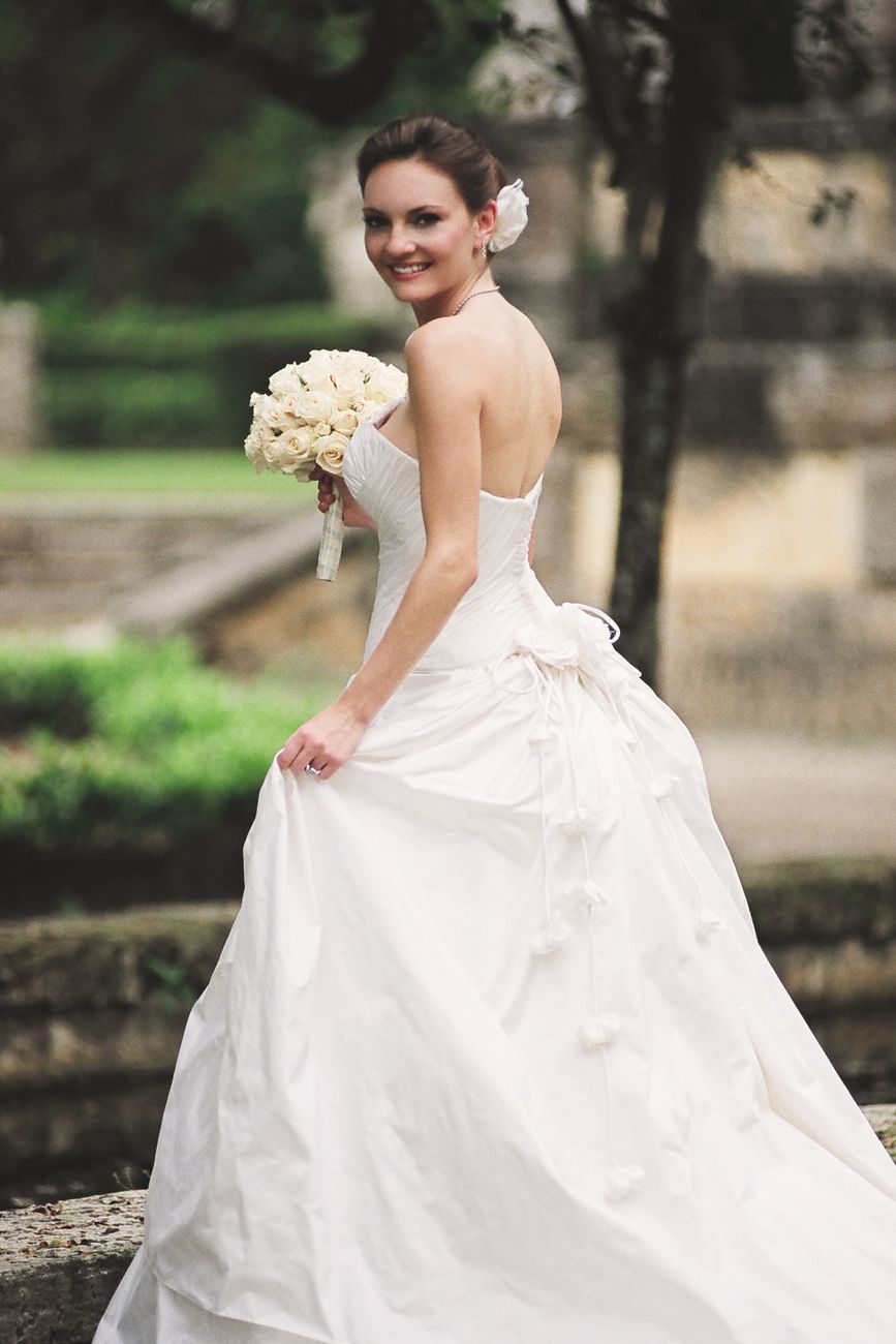 Backless strapless bridal bra designed for low-back and open-back wedding dresses