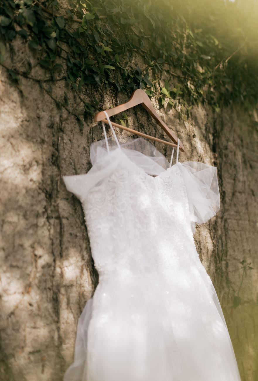 Full slip shapewear worn under an A-line or ball gown wedding dress for smoothing and opacity