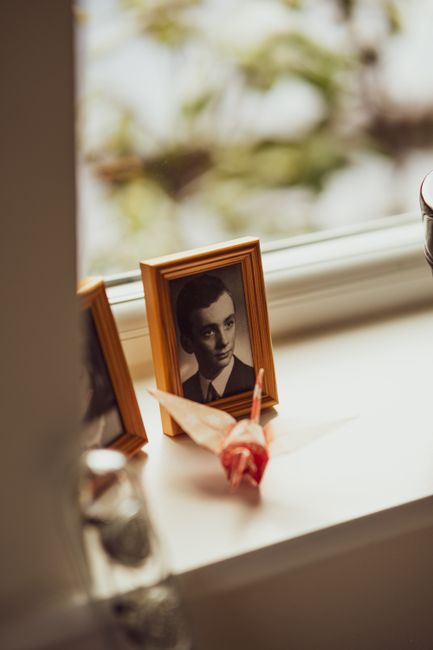 Engraved wood photo frame, a classic fifth anniversary gift idea