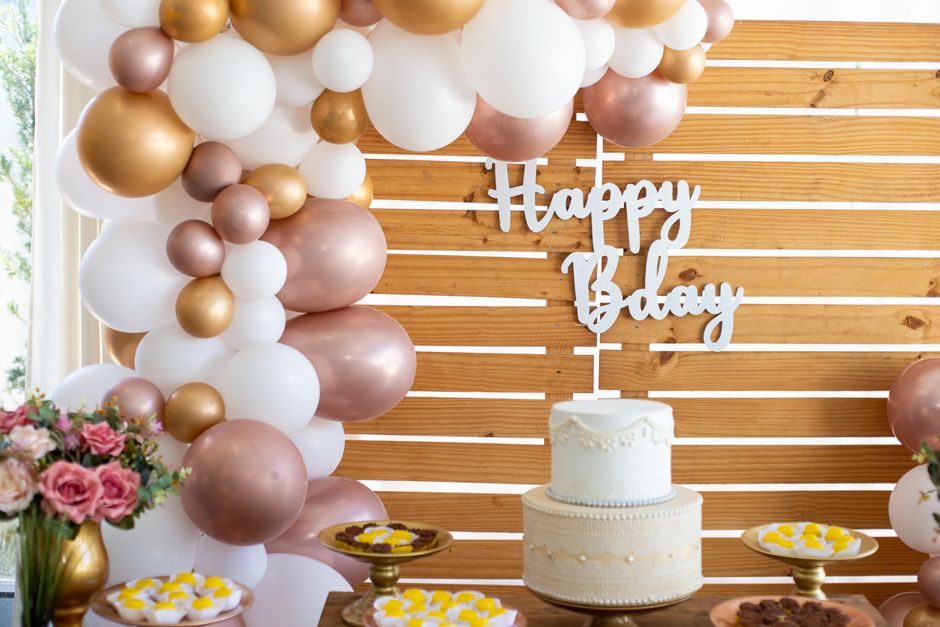 Engagement party decoration ideas complete kit with balloons, banner, and cake toppers