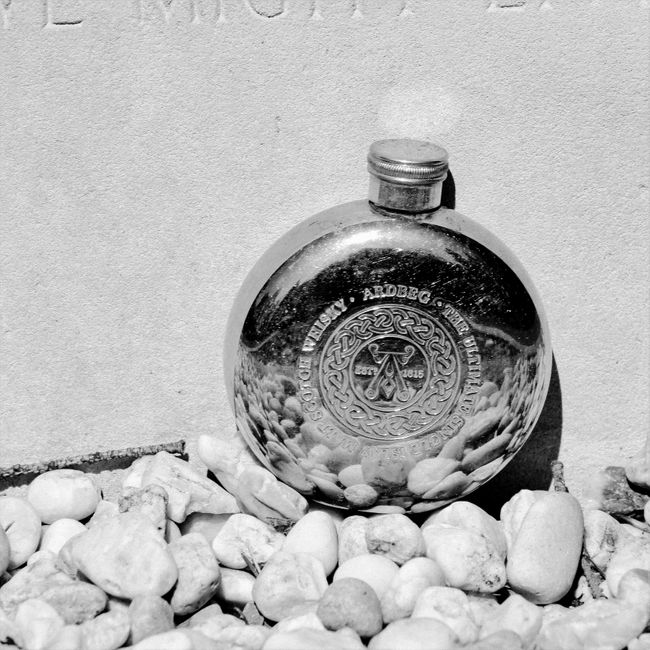 Personalized engraved flask with groomsman name and wedding date