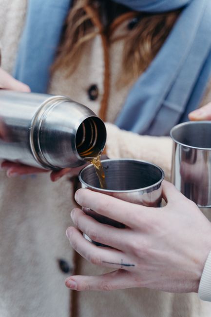 Stainless steel flask gift set with shot glasses and funnel for groomsmen