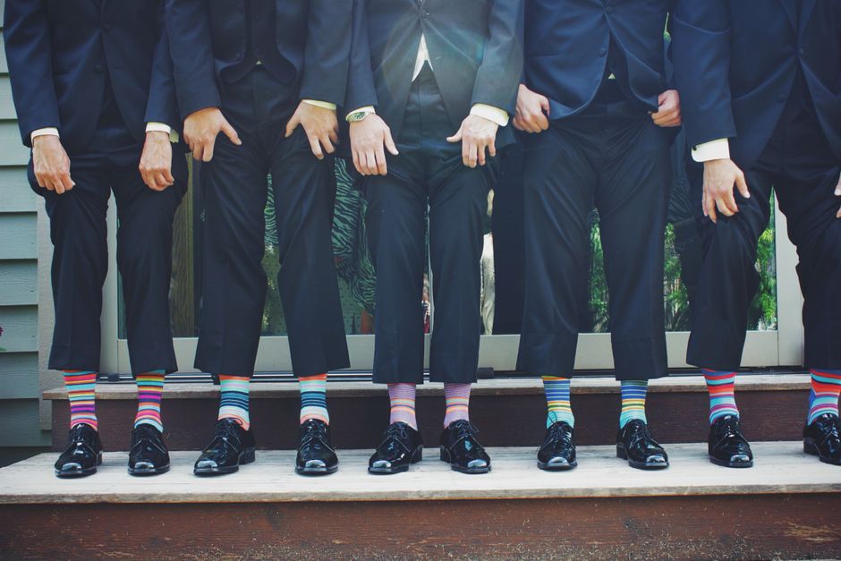 Groomsmen Socks Ideas for Fun, Personalized Wedding Day Gifts