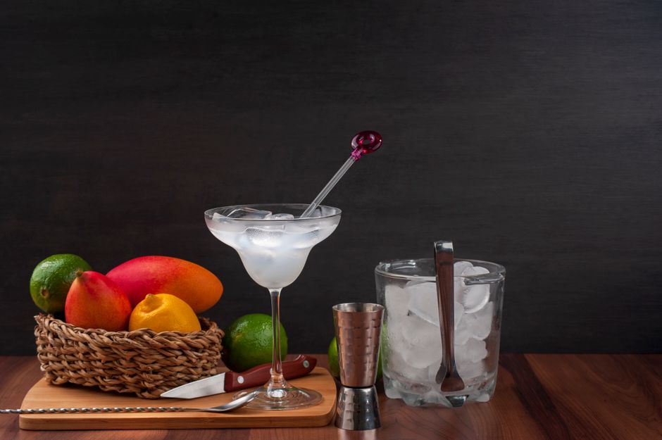 Personalized stirrers for a wedding mocktail bar
