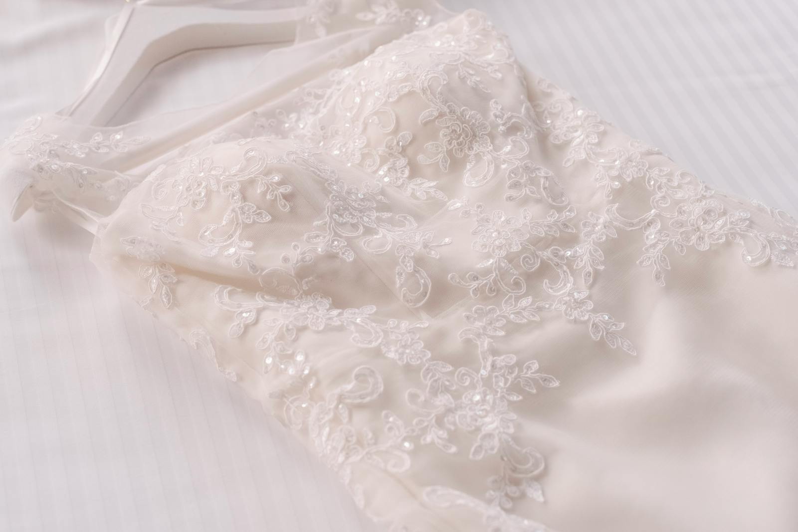 Wedding day emergency kit stain-remover rescue on a white dress