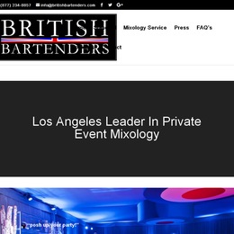 Photo of British Bartenders, a wedding bartenders and waiters in Los Angeles