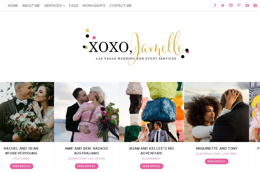 XOXO Jamelle wedding vendor photo