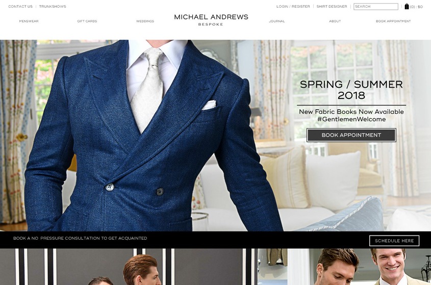 Michael Andrews Bespoke wedding vendor photo