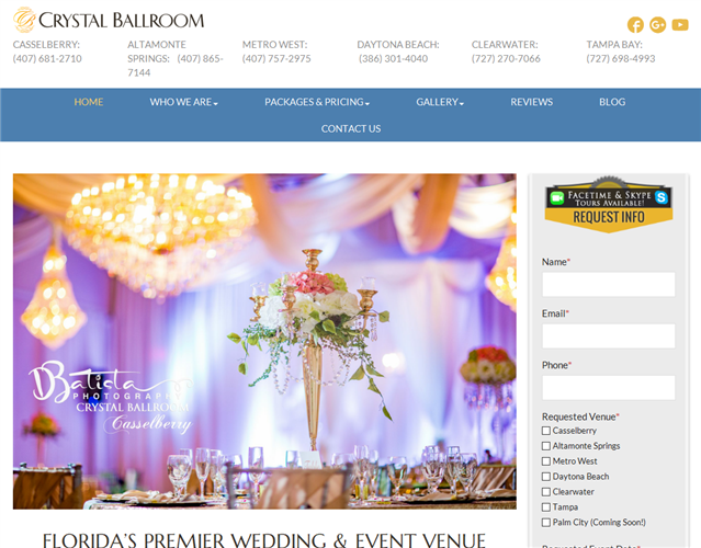 Crystal Ballroom Orlando wedding vendor photo