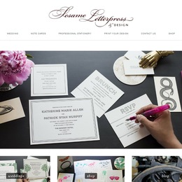 Photo of Sesame Letterpress, a wedding stationery in New York