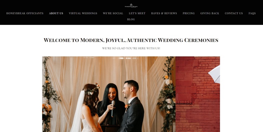 Honeybreak Officiants wedding vendor photo