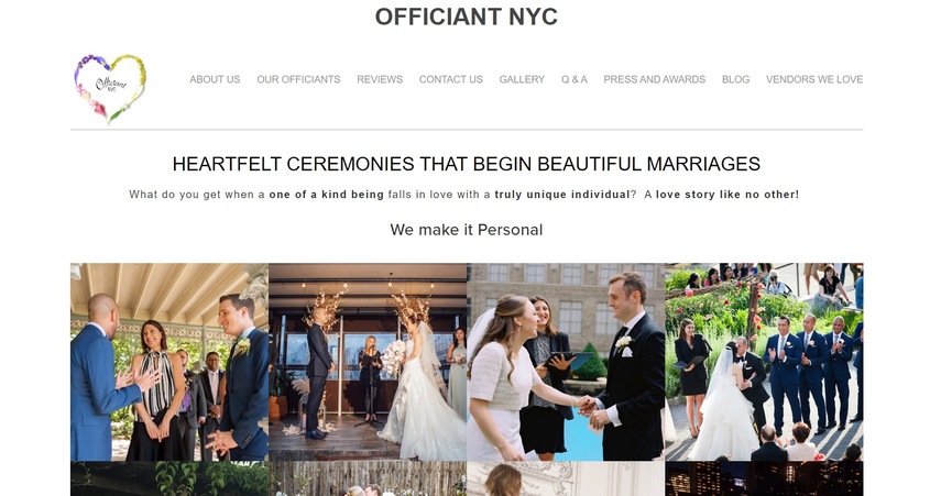 Officiant NYC wedding vendor photo