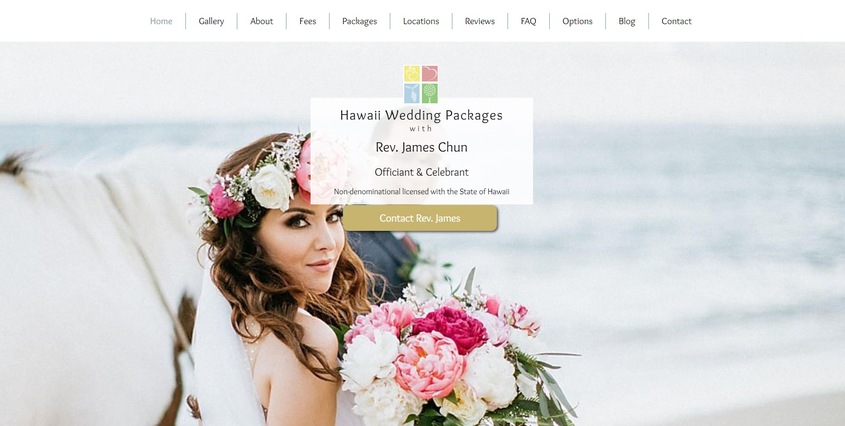 Reverend James Chun wedding vendor photo
