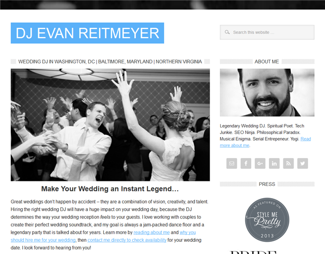 Dj Evan Reitmeyer wedding vendor photo