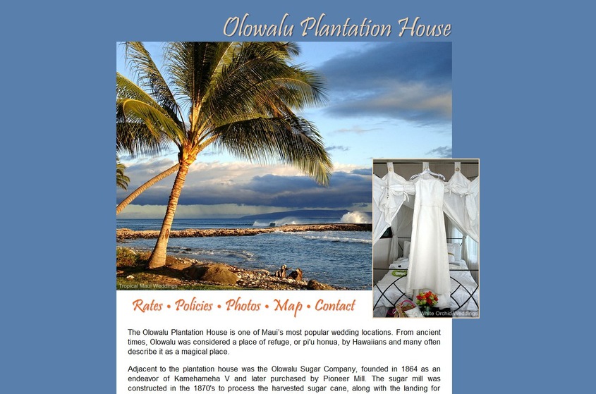 Olowalu Plantation House wedding vendor photo
