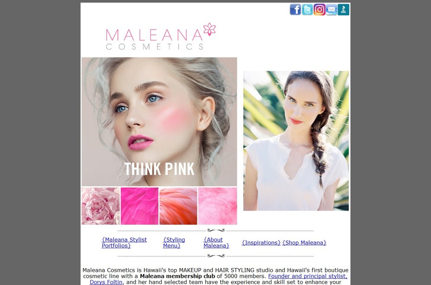 Maleana Cosmetics wedding vendor photo