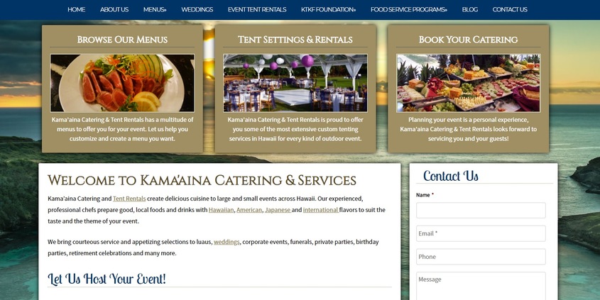 Kama'aina Catering & Tent Rentals wedding vendor photo