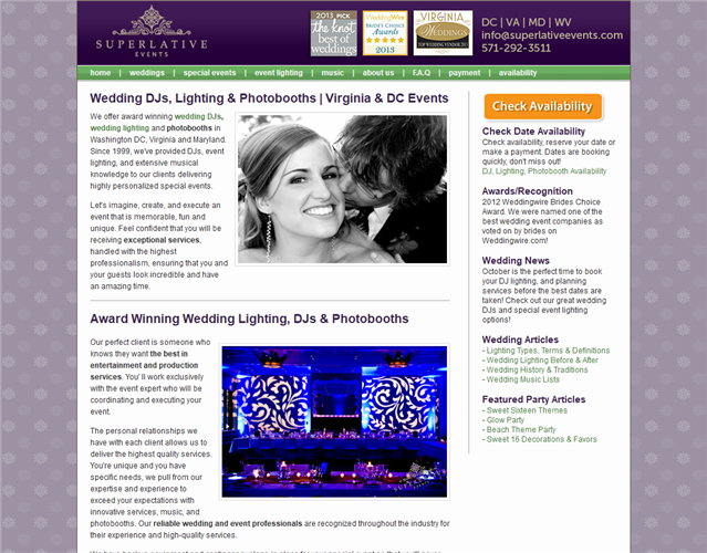 Superlative Events wedding vendor photo