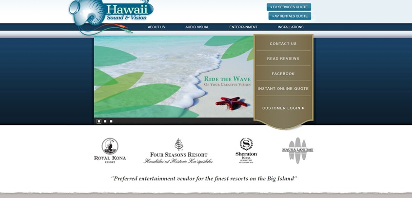 Hawaii Sound & Vision wedding vendor photo