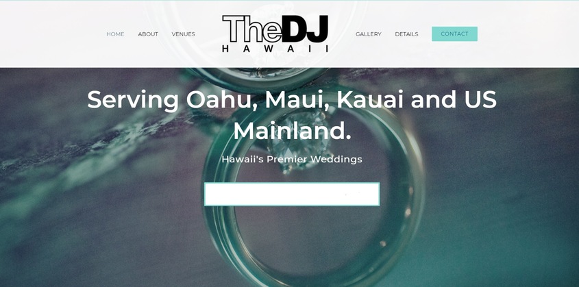 DJ Hawaii wedding vendor photo