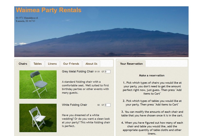 Waimea Party Rentals wedding vendor photo
