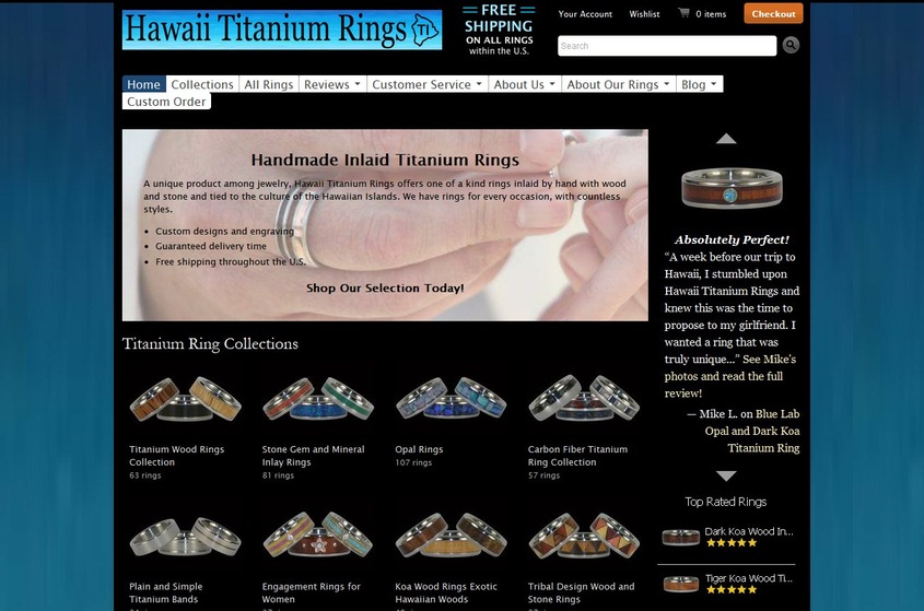 Hawaii Titanium Rings wedding vendor photo