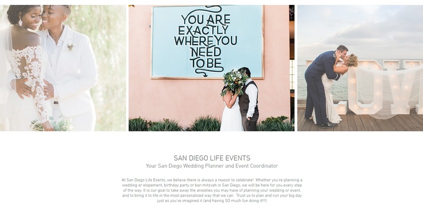 San Diego Life Events wedding vendor photo