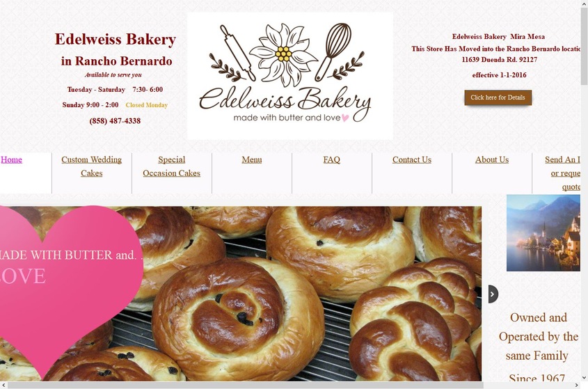 Edelweiss Bakery wedding vendor photo