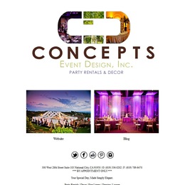 Photo of Concepts Event Design, a wedding rentals in San Diego