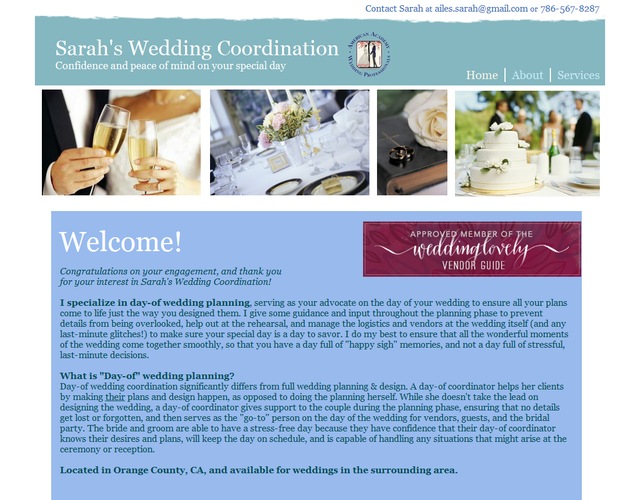 Sarah's Wedding Coordination wedding vendor photo