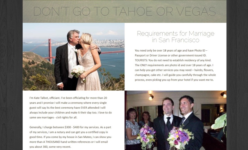 Weddings San Francisco wedding vendor photo