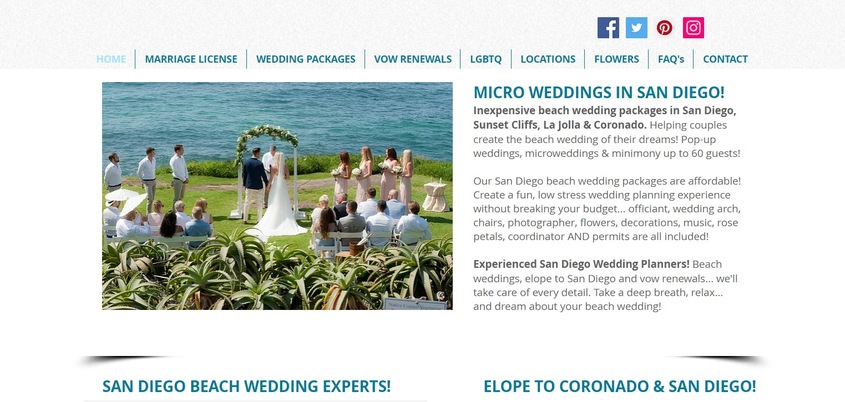 Seaside Beach Wedding San Diego wedding vendor photo
