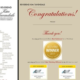 Photo of Reverend Kim Tavendale, a wedding officiant in Denver