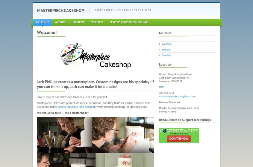 Masterpiece Cakeshop wedding vendor photo