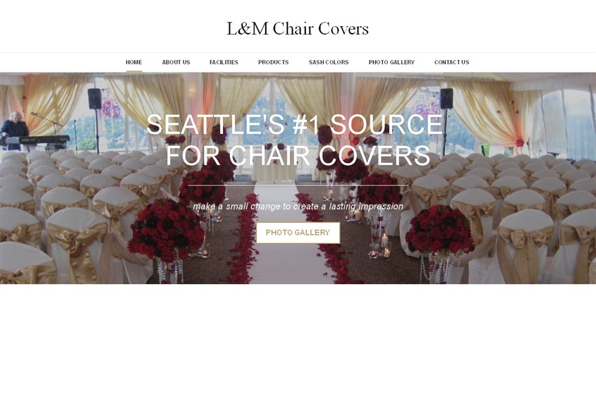 L&M chair covers wedding vendor photo