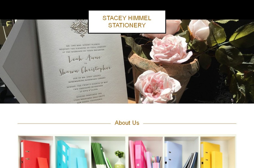 Stacey Himmel Stationery wedding vendor photo