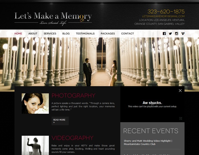 Let’s Make a Memory wedding vendor photo