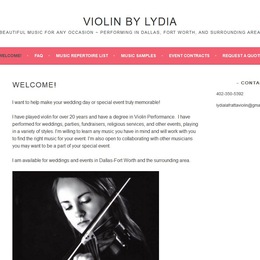 Photo of Violin By Lydia, a wedding live music in Dallas