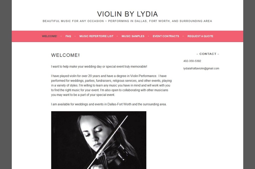 Violin by Lydia wedding vendor photo
